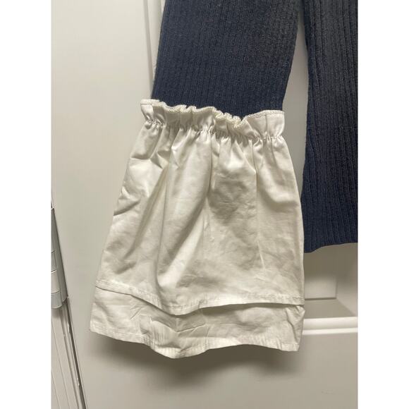 Maeve by Anthropologie Ribbed bell-sleeve sweater top black size small - Picture 4 of 6